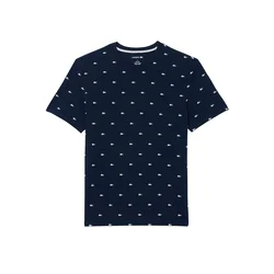 LACOSTE Majica mornarska/bela