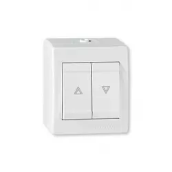 Aling-Conel taster sklopka za roletne 10A 250V~ IP44, bela