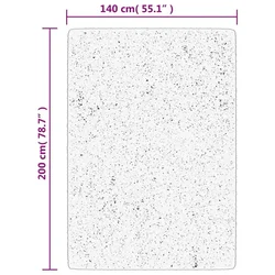 Tepih IZA kratka vlakna skandinavski izgled antracit 140x200 cm
