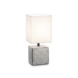 Ideal Lux - Stona lampa KALI 1xE14/40W/230V bela/siva