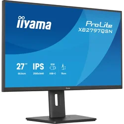 Iiyama ProLite XB2797QSN-B1 27 IPS QHD monitor, 75Hz, USB-C 65W, RJ45, pivot