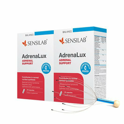 SENSILAB kapsule AdrenaLux 2x -25% + GRATIS masažnik za glavo