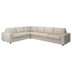 VIMLE Ugaona sofa, 5-sed, sa širokim rukohvatima/Gunnared bež