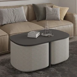 HANAH HOME Sto za dnevnu sobu Twin Anthracite