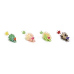 Beeztees Mačja igrača miška z dolgo dlako 6,5cm