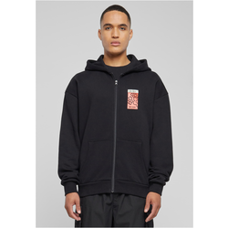 Puffer Peace Heavy Oversize Zip Hoody black
