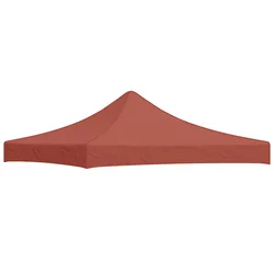 Krov za šator za zabave 3 x 3 m terakota 270 g/m2