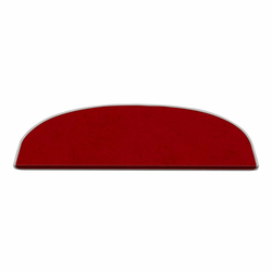 Rdeči komplet preprog za stopnice 16 ks 20x65 cm Plain Color – Vitaus
