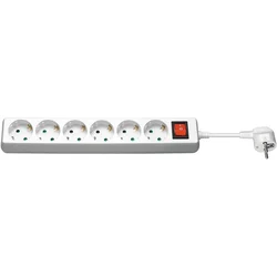 MicroConnect 6-polna Schuko vtičnica 1,8 m bela