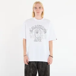 Majice A BATHING APE College Relaxed Fit Tee 1 White S