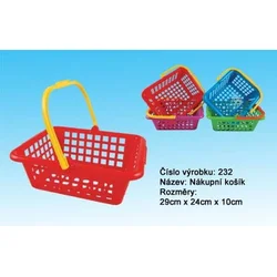Lori Nakupovalna košara iz plastike 4 barve 12m+