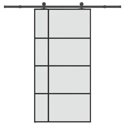 Klizna vrata s priborom 102,5x205 cm od stakla ESG i aluminija