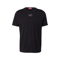 DIESEL Majica T-ADJUST-OD črna/srebrna