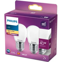 UNBRANDED 2 paketa LED E27 P45 Globe 40W Frost 470lm