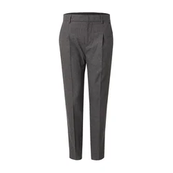 DAN FOX APPAREL Hlače na rob Essential črna