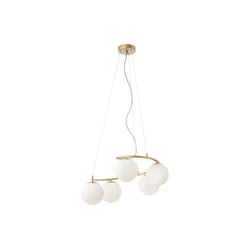 Redo 01-2719 - Luster na sajli VOLLEY 5xE14/28W/230V zlatna