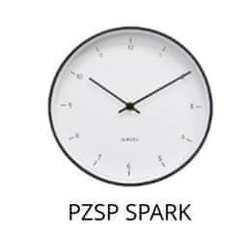 Zidni sat, prečnik 25 cm, 1xAA, crno-beli