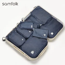 Samfolk Organizator za kofer, 5 komada, Crni