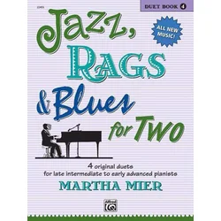 MIER:JAZZ RAGS & BLUES FOR DUETS PIANO,4