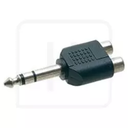 ADAPTER 6.3MM ST M - 2XRCA F