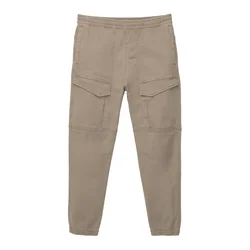 Pull&Bear Kargo hlače temno bež