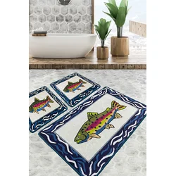 Lessentiel Maison Set 3 prostirke za kupatilo Šareni