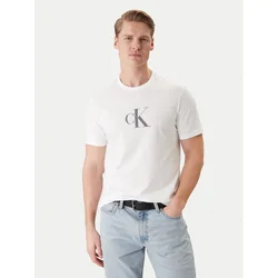 Calvin Klein Majica svetlo siva/črna/bela