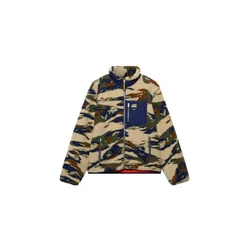 Superdry & Co Jopa iz flisa TERRAIN bež/marine/rjasto rjava/oliva
