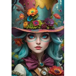 BlueBird - Puzzle Dama s klobukom - 1 000 kosov