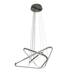 MASTER  Luster LED 72Wx2 3000-6000K sa daljinskim GS-623491 CR sivi
