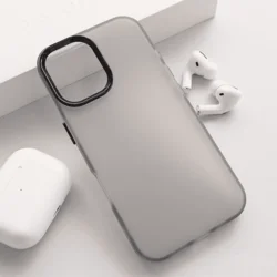 Maska za telefon Electro Glow Frame za iPhone 16, Crna