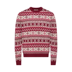 Only & Sons Pulover ONSX-MAS 2 kremna/rubin rdeča/brusnica