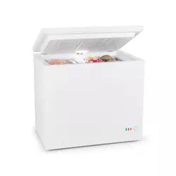 Klarstein Iceblok Eco, zamrzivač, A +++, 200 l, 2 viseće košare, kotači, bijeli