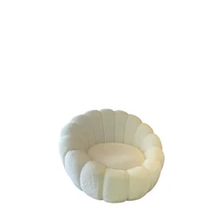 ATELIER DEL SOFA Fotelja Pumpkin White