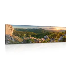 Slika narava obsijana s soncem - 150x50