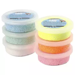 Masa za modeliranje Foam Clay pastel glitter 6 x 14 g