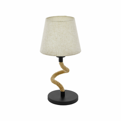 EGLO Stona lampa RAMPSIDE 1xE27 konopac/krem 43199