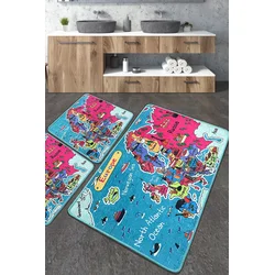 Lessentiel Maison Set 3 prostirke za kupatilo Šareni