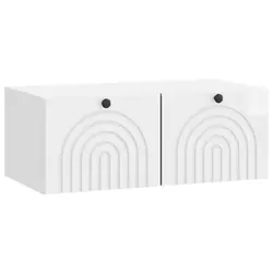 TV ormar za zid Zidne Bijela visokog sjaja 78,5 x 41 x 30 cm