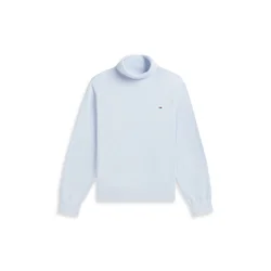 Tommy Jeans Pulover ESSENTIAL pastelno modra