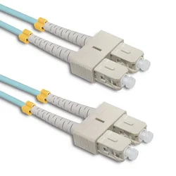 Qoltec SC/UPC optični patchcord - SC/UPC | Večmodni | 50/125 | OM4 | Duplex | 5 m