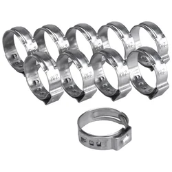 Extol Premium Sponka za cev, 10ks, průměr21mm, INOX