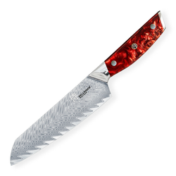 Santoku nož RESIN FUTURE 17 cm, rdeč, Dellinger
