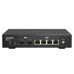 QNAP QSW-2104-2S mrežni prekidač Neupravljano 2.5G Ethernet Crno