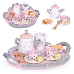 Ecotoys Leseni čajni set, 15 elementov
