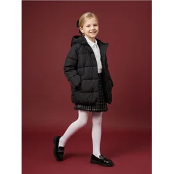Sinsay - Puffer jakna s kapuljačom - crno