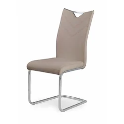 Halmar Jedilni stol K224 - cappuccino/krom