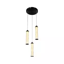 LED luster na sajli CORTE LED/25W/230V crna