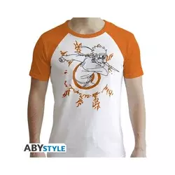Majica AbyStyle Naruto Shippuden - Naruto White & Orange - M