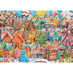 Ravensburger - Puzzle Božična vas piškotkov - 1 000 kosov